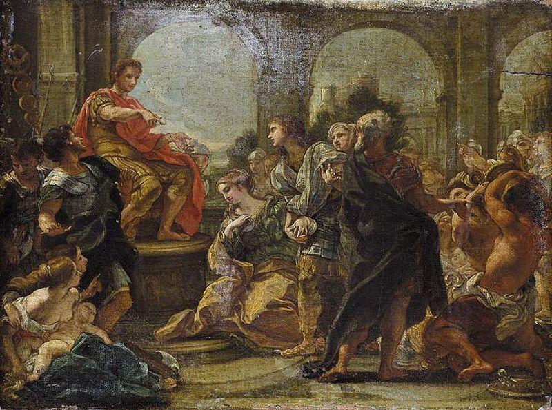 Giovanni Battista Gaulli Called Baccicio The Continence of Scipio